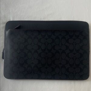 Coach Signature Black Laptop Bag